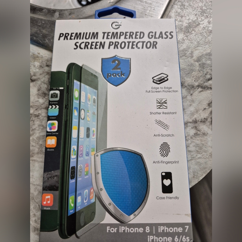 Tempered Glass Screen Protector for iPhone 8/7/6/6s
